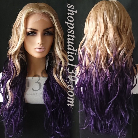 Human hair balayage lace front wig - Picture 1 of 4